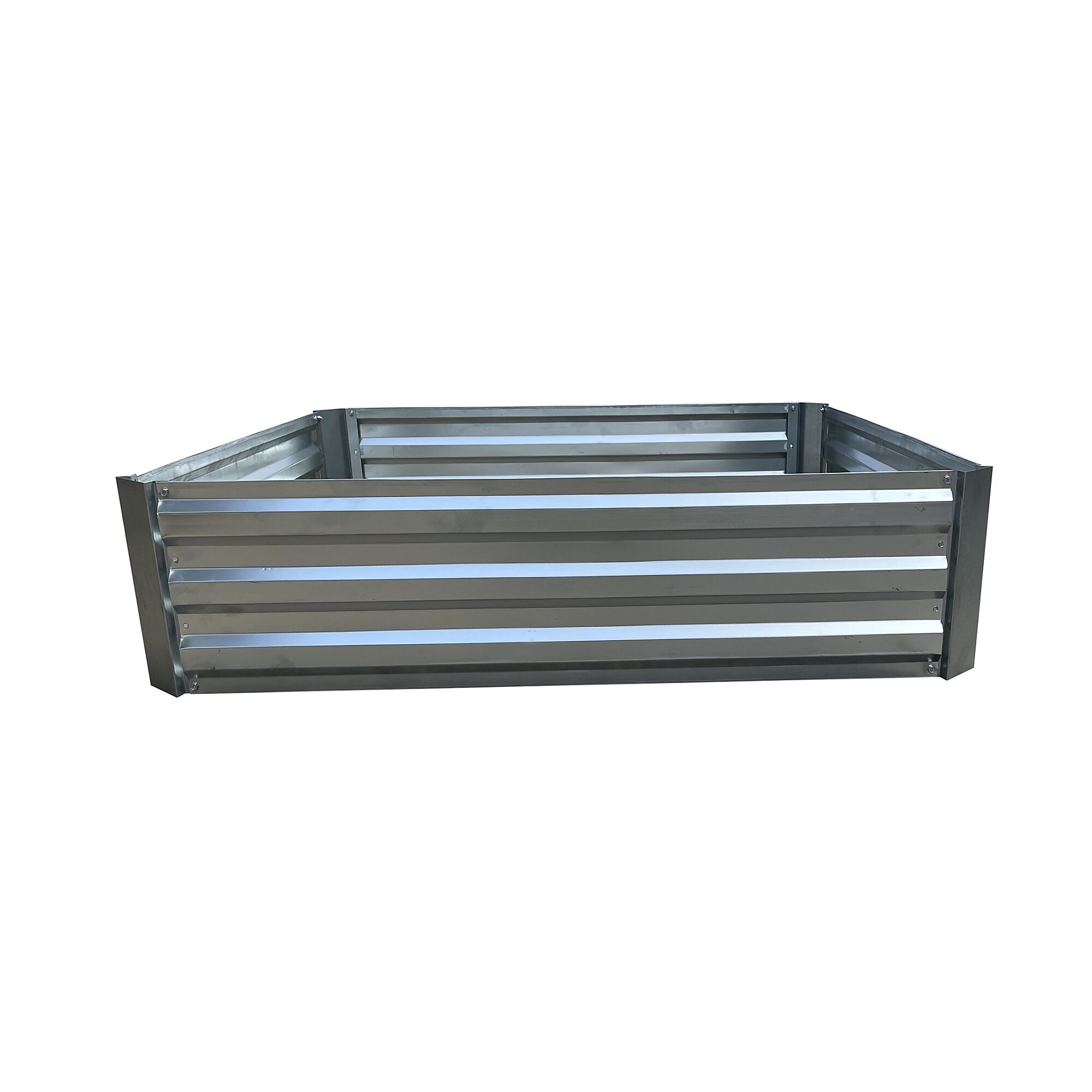 Yard Tuff, 4ft. by 4ft. raised garden bed, Container Length 48 in, Container Width 48 in, Material Steel, Model# YTF-44GRGB